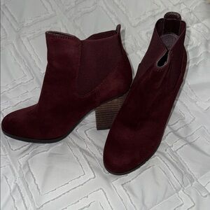 Call It Spring Women's Burgundy Ankle Boots